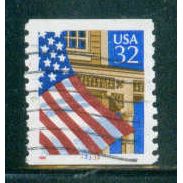 Used 2913 32c U.S. Flag Over Porch Fine CNS 33333 W0853