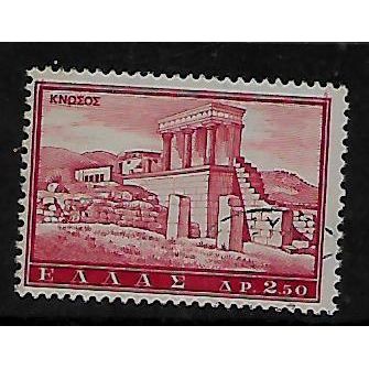 GREECE 1961 TOURISM - LANDSCAPES 2d.50 RED KNOSSOS SG 857 FINE USED