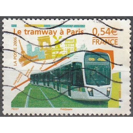France 2006 Michel 4192 O Cote (2008) 1.10 € Le tramway à Paris