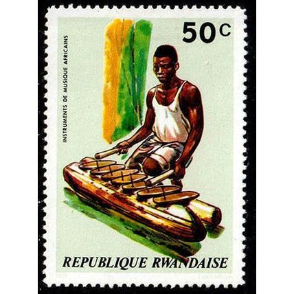 Rwanda 1973 Musical Instruments 50c Used Stamp