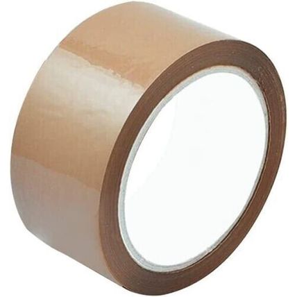 Brown 48MM x 66M Strong Parcel Packing Tape 6 Rolls