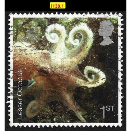 GB 2007 Marine Life Lesser Octopus 1st Sc#2433 - USED @I138