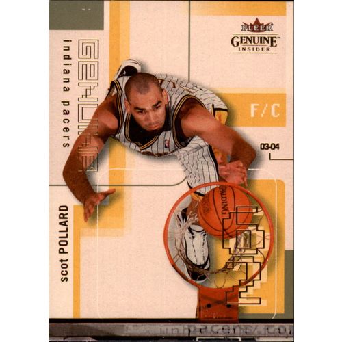 2001-02 Fleer Genuine Insider Basketball Scot Pollard