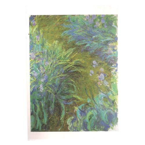 IRISES, by Claude Oscar Monet unused vintage postcard #