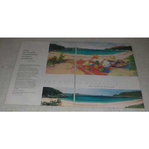 1987 Bays of Huatulco, Mexico Ad - Days Roll Slowly