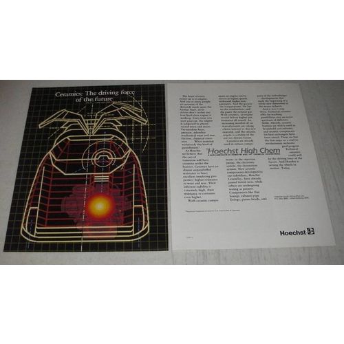 1987 Hoechst High Chem Ad - Ceramics: The Driving force of the future