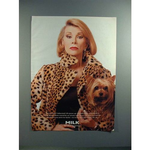 1995 Milk Ad w/ Joan Rivers