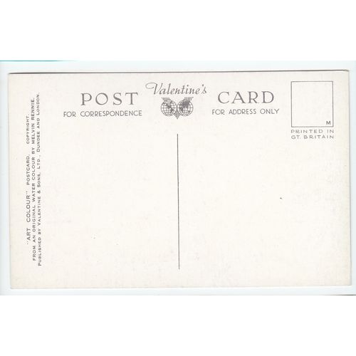 Crathie Church Art by Melvin Rennie Postcard A649