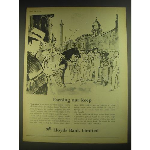 1958 Lloyds Bank Ad - Earning our keep