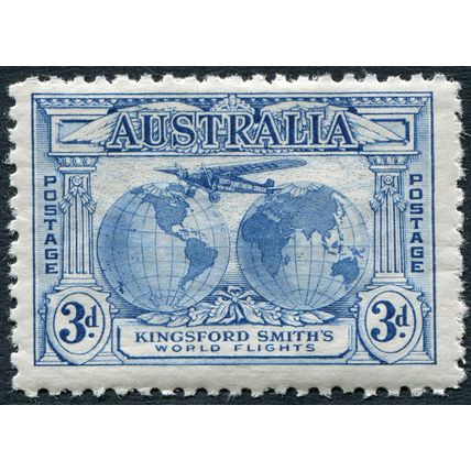 Australia 1931 3d blue SG 122 unused