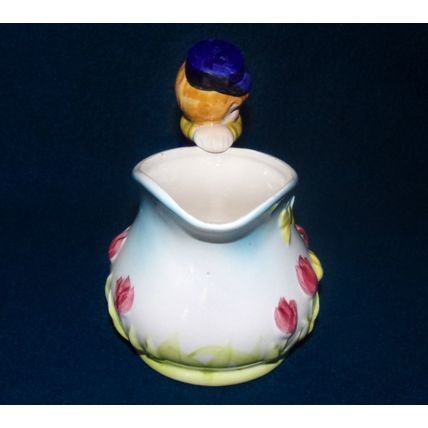 Lefton Blemished Pennsylvania Dutch boy creamer 3611 fair repaired