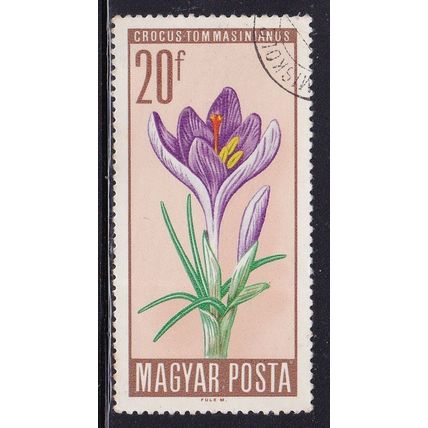 HUNGARY 1966 FLOWER PROTECTION 20f CROCUS USED SG2167