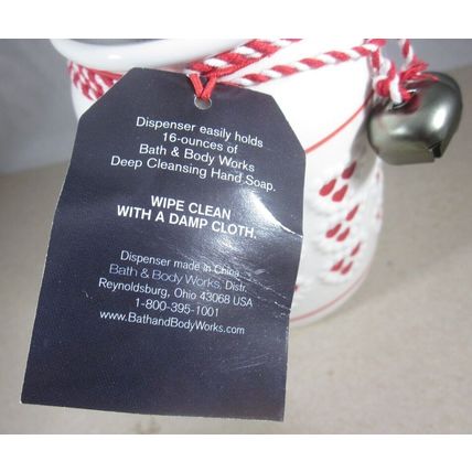 Bath & Body Works Deep Cleansing Hand Soap Dispenser Hearts Bells