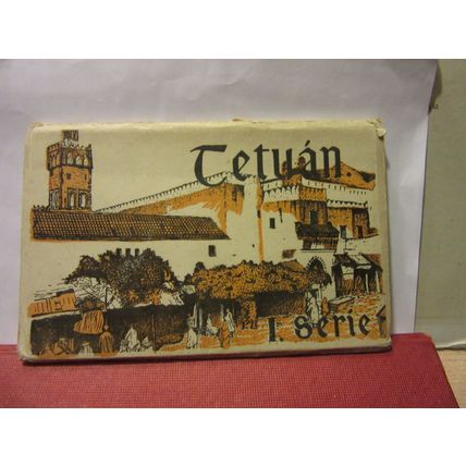 CARD WALLET OF 10 TETUAN, MOROCCO antique postcards in a strip /