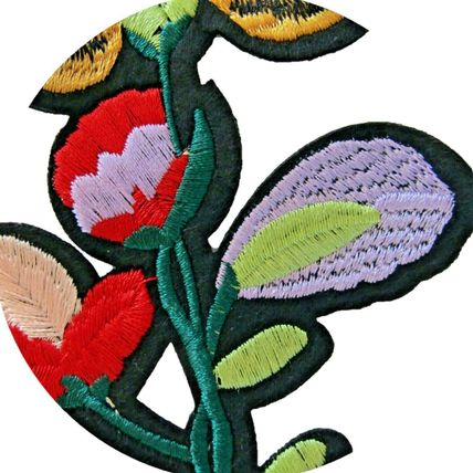 Flower Sew On Patch Flower Badge Decoration Motif Badges 14cm x 9 cm Plant P524