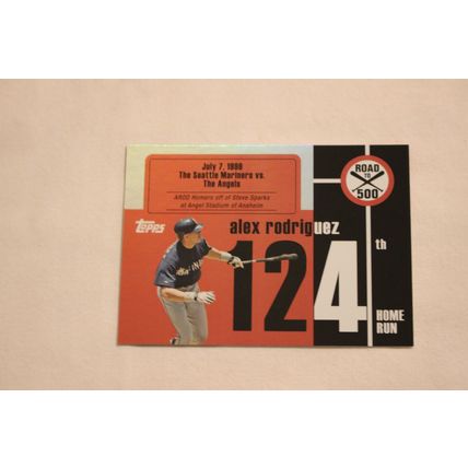 Alex Rodriguez 2007 Topps ROAD TO 500 ARHR124 Home Run #124