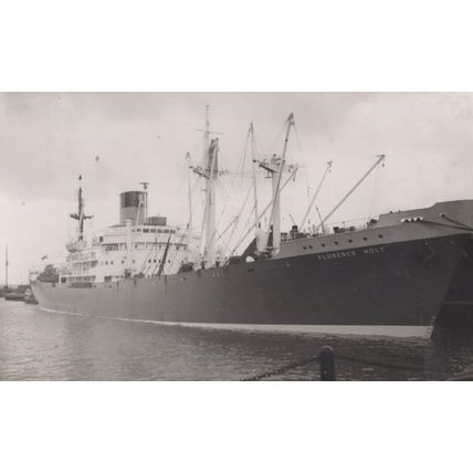 Florence Holt Steamer Steam Turbine Ship Vintage Rare Photo