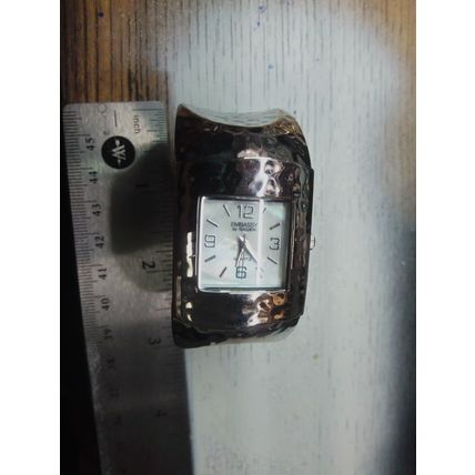 Embassy by Gruen Silver Tone Quartz Analog Ladies Watch