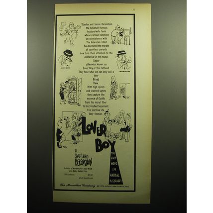 1958 Macmillan Company Book Ad - Lover Boy by Stanley & Janice Berenstain