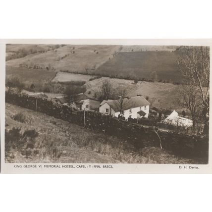 King George VI Youth Hostel Welsh Wales Brecs Old Postcard