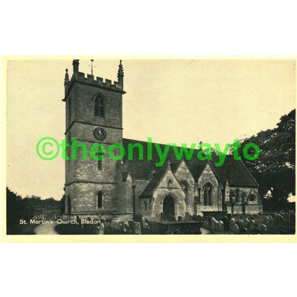 St Martins Church, Bladon, Oxon, TVAP Postcard