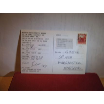 QSL card VENICE, ITALY 1993 =
