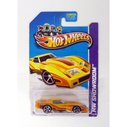 Hot Wheels '76 Greenwood Corvette #208/250 HW Showroom Yellow Die-Cast Car 2013