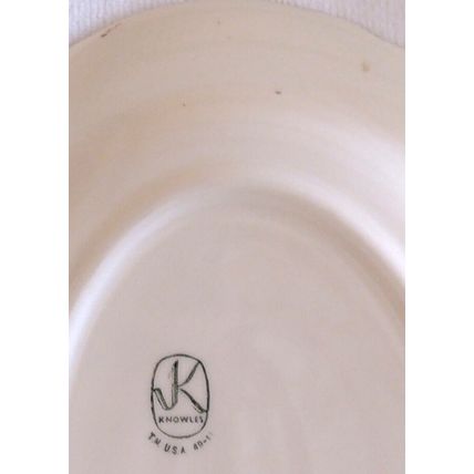 Edwin M. Knowles Blossom Time 1940s Vintage 11 Inch Serving Platter Dinnerware