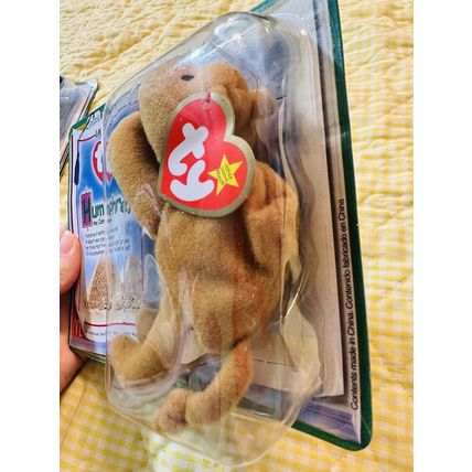 McDonalds TY Teenie Beanie Babies 94’ & 95’ Legends Peanut Chilly & Humphrey NIB