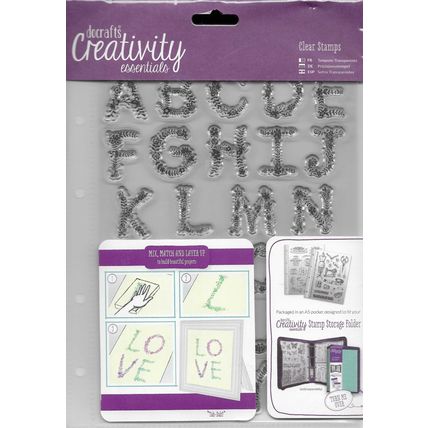 Docrafts. Floral Alphabet Stamp Set. Stamping Cardmaking Scrapbooking Crafts