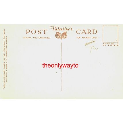 Carreg Ddu Dam, Elan Valley Dam, Wales, Valentine's Collo Colour Postcard