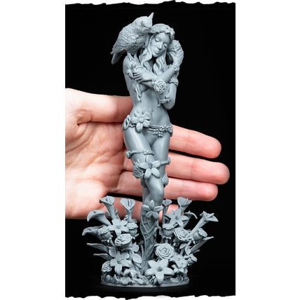 DRYAD Eloven The White Lily (1) 1/12 172mm resin model kit and base