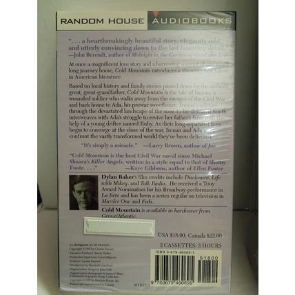 Lot of 5 Audio Books on cassette tapes Novels New Sealed
