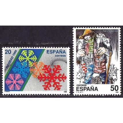 España. 1988. Mi # 2857 / 58. Navidad. Christmas