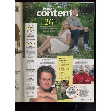 PEOPLE MAGAZINE JULY 14, 2025 JURASSIC WORLD, KESHA,JENSEN ACKLES BOISE KILLINGS