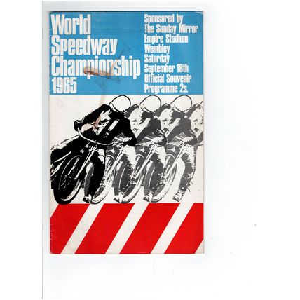 Wembley World Championship Final 1965 speedway programme