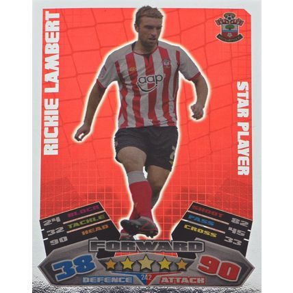 RICHIE LAMBERT SOUTHAMPTON Match Attax Championship 2011/12 #242 STAR PLAYER