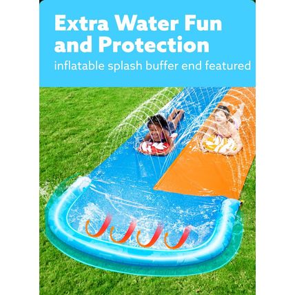 JOYIN 22.5Ft Water Slides and 2 Bodyboards, Lawn Water Slide Summer Slip Watersl