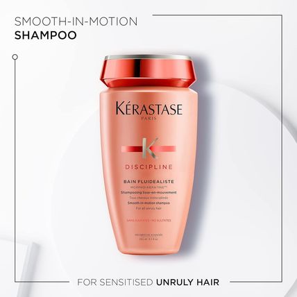 Kerastase Discipline Bain Fluidealiste Shampoo - Sulfate-Free, Smoothing & Hydra