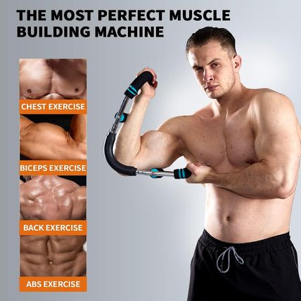 HOTWAVE Twister Arm Exerciser,Adjustable Spring Workout Bar, Forearm Triceps Che
