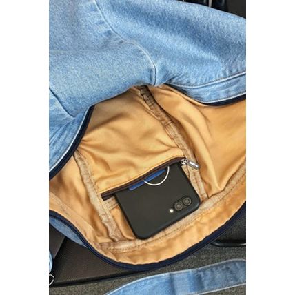 Dusk Blue Large Capacity Denim Crossbody Bag
