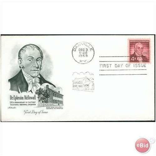 USA FDC 1959 - SG 1137 - Dr Ephraim McDowell - 1st Succesful abdominal operation