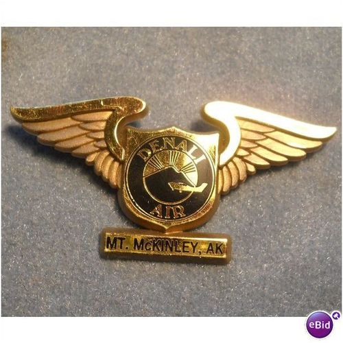 Denali Air Pilot Wing Pin Mt McKinley Alaska AK