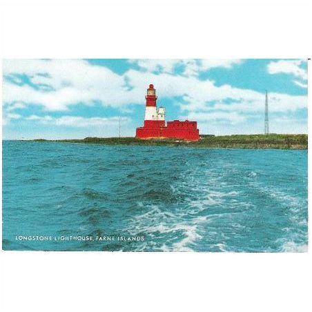 Farne Islands, Northumberland - Longstone Lighthouse - Salmon postcard c.1970s