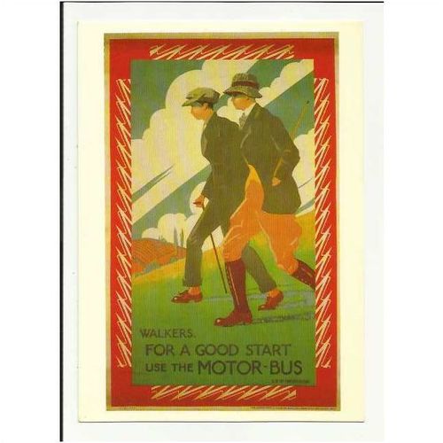 LTM138 LONDON TRANSPORT Walkers Advert Postcard by LT Museum