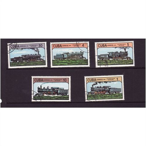 1984 LOCOMOTIVES SG 3015 / 3019 5 VALS ONLY FINE USED