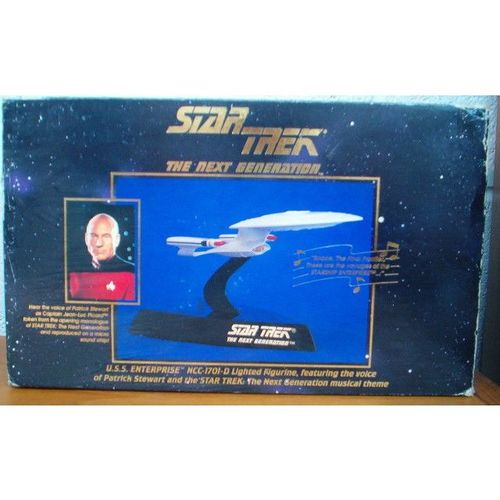 STAR TREK 'TNG' U.S.S. ENTERPRISE NCC-1701D Lighted Figurine with voice & Music