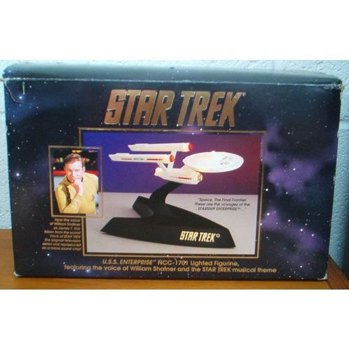 STAR TREK ' U.S.S. ENTERPRISE NCC-1701 Lighted Figurine with voice & Music