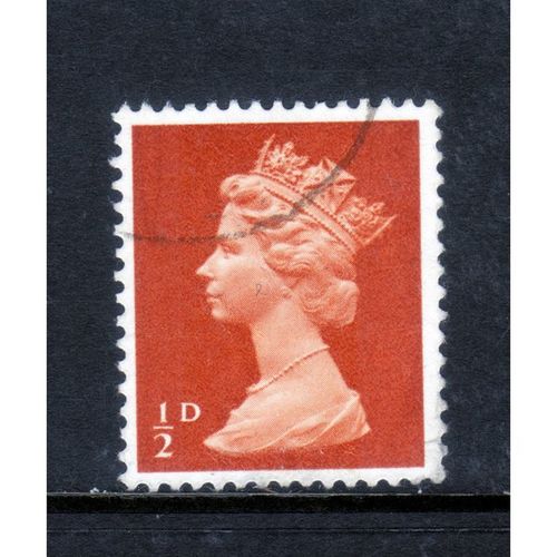 GREAT BRITAIN 1967 SG 723 1/2d ORANGE BROWN FINE USED#2
