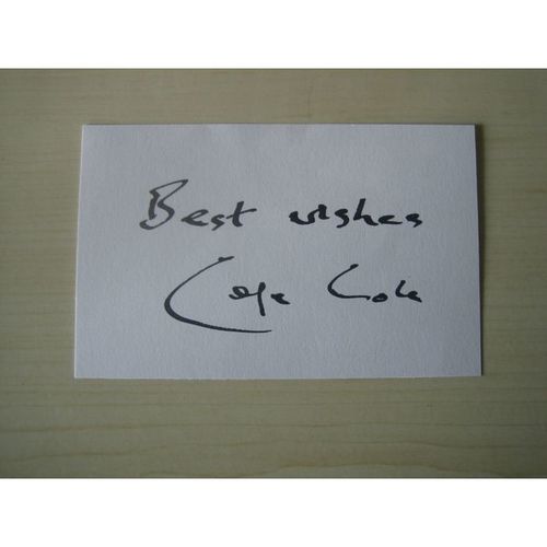 George Cole (Minder) hand signed RARE *FREE POST*